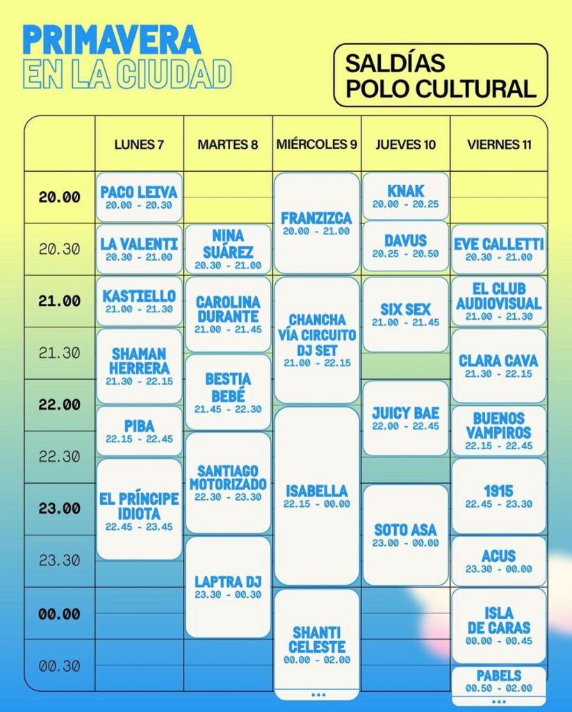 Primavera en la Ciudad: Saldías Polo Cultural