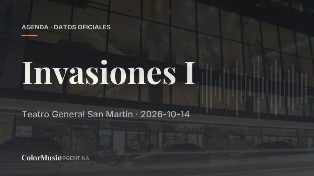 Invasiones I — Teatro General San Martín