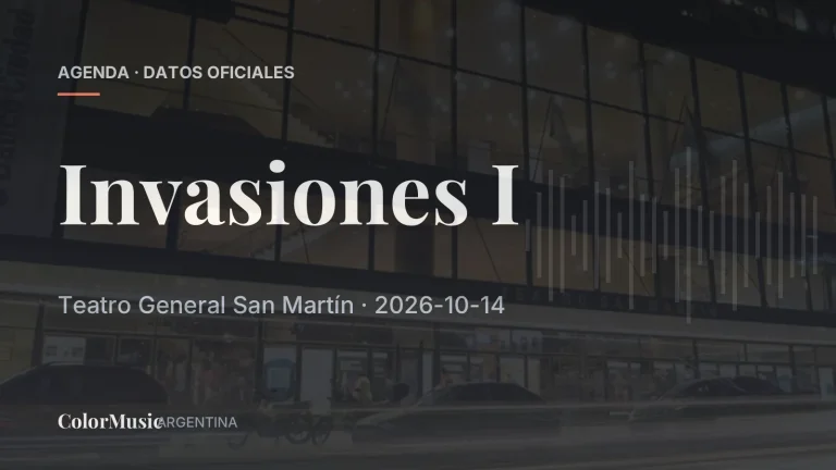 Invasiones I — Teatro General San Martín