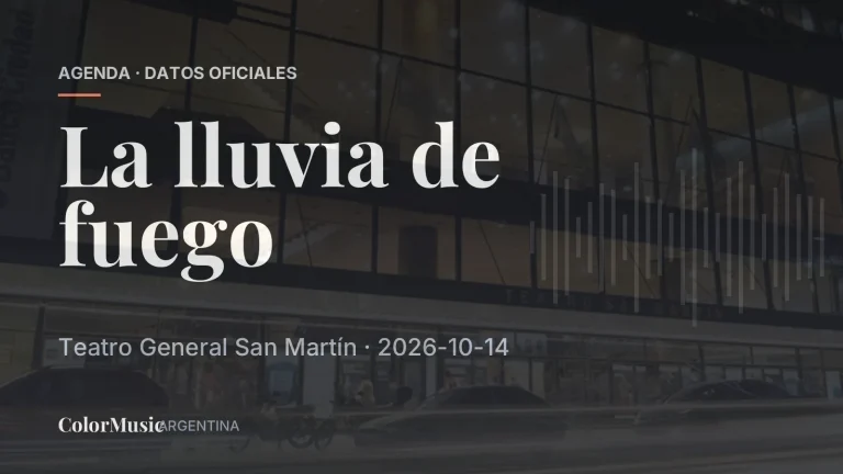 La lluvia de fuego — Teatro General San Martín
