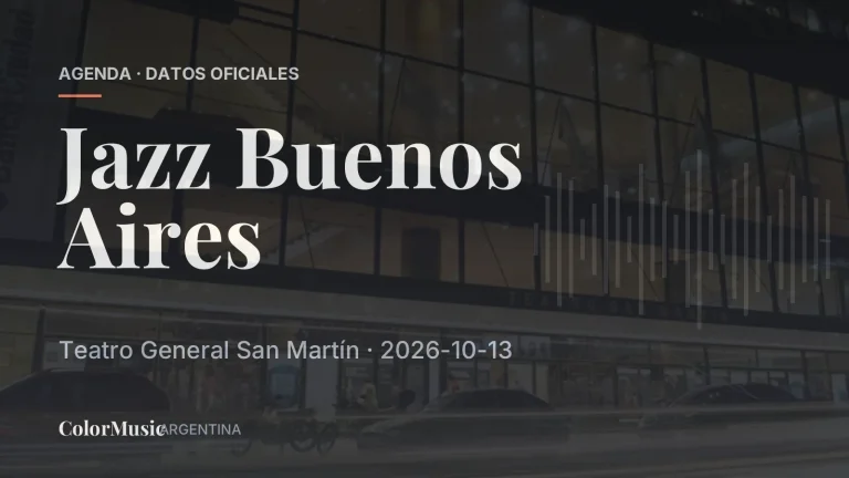 Jazz Buenos Aires — Teatro General San Martín
