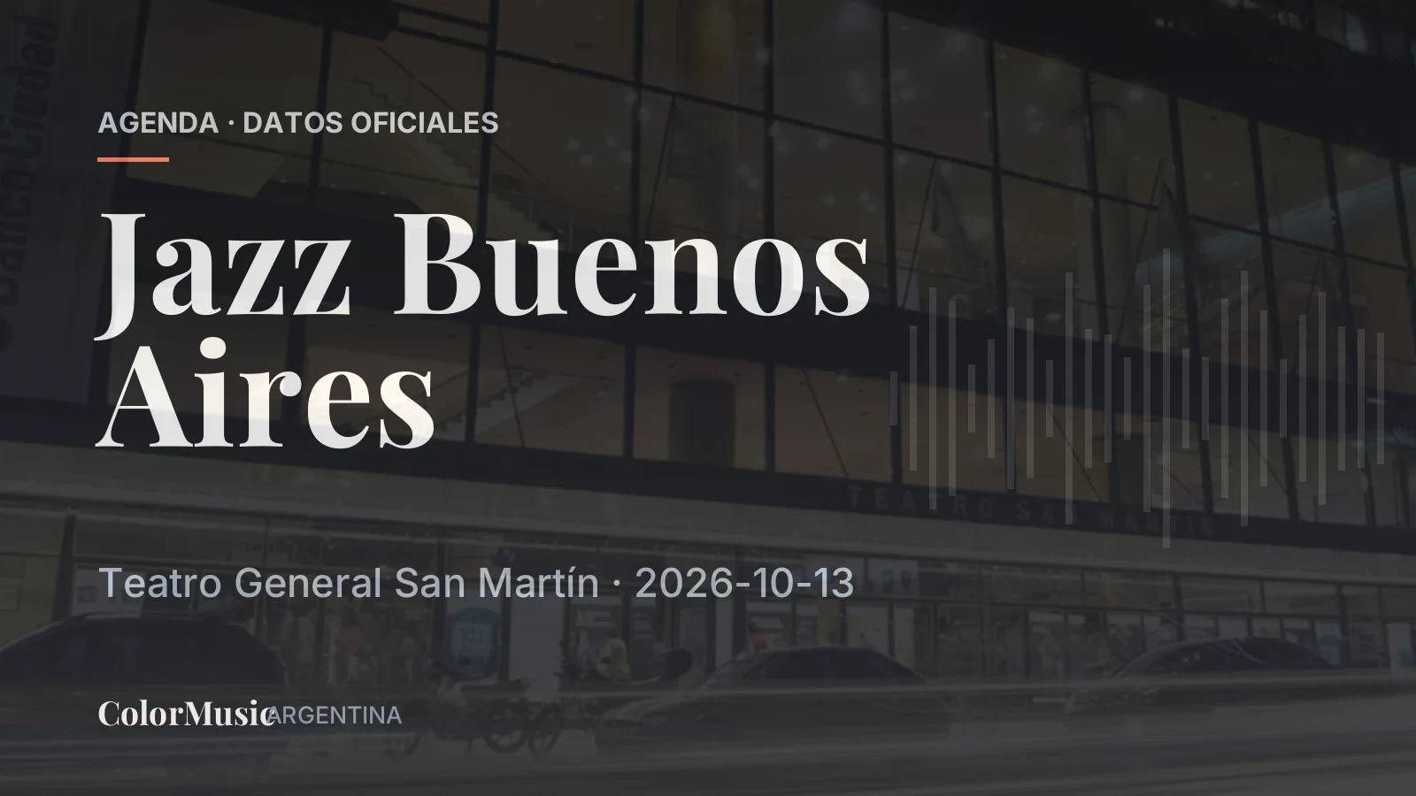 Jazz Buenos Aires — Teatro General San Martín