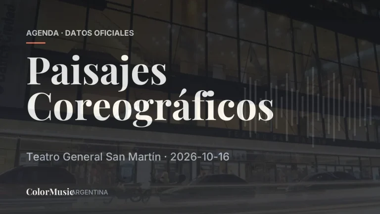 Paisajes Coreográficos — Teatro General San Martín