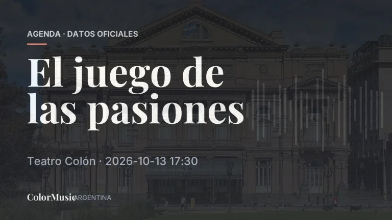 El juego de las pasiones — Teatro Colón