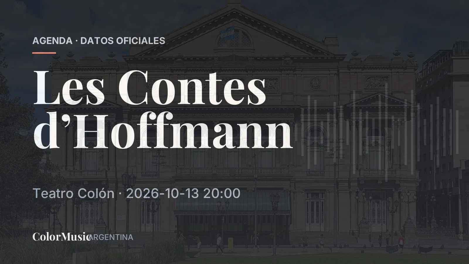 Les Contes d’Hoffmann — Teatro Colón