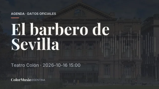 El barbero de Sevilla — Teatro Colón