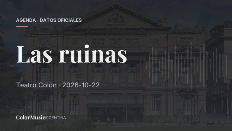 Las ruinas — Teatro Colón
