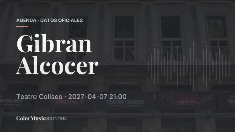 Gibran Alcocer — Teatro Coliseo