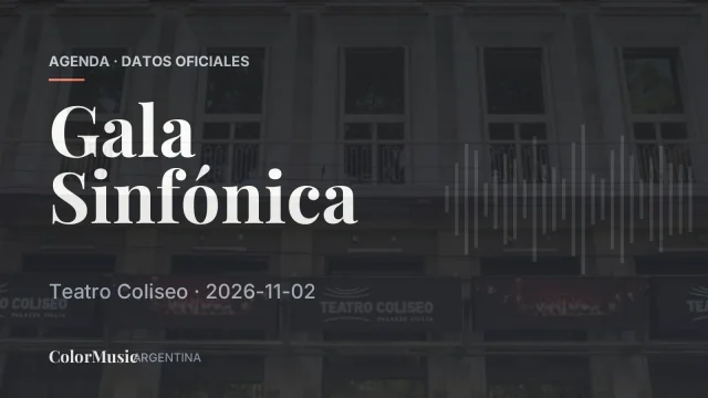 Gala Sinfónica — Teatro Coliseo
