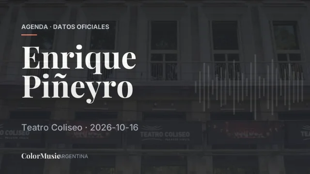 Enrique Piñeyro — Teatro Coliseo