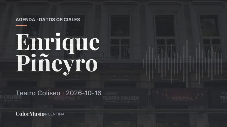 Enrique Piñeyro — Teatro Coliseo