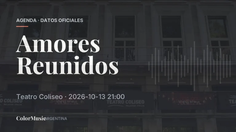 Amores Reunidos — Teatro Coliseo