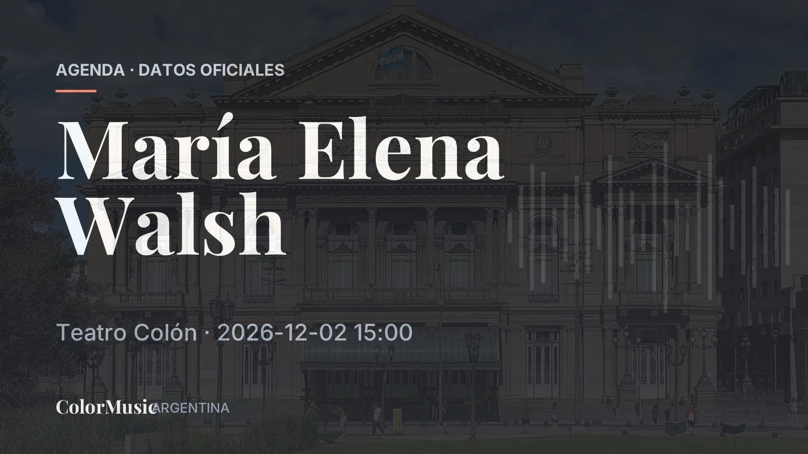 María Elena Walsh — Teatro Colón