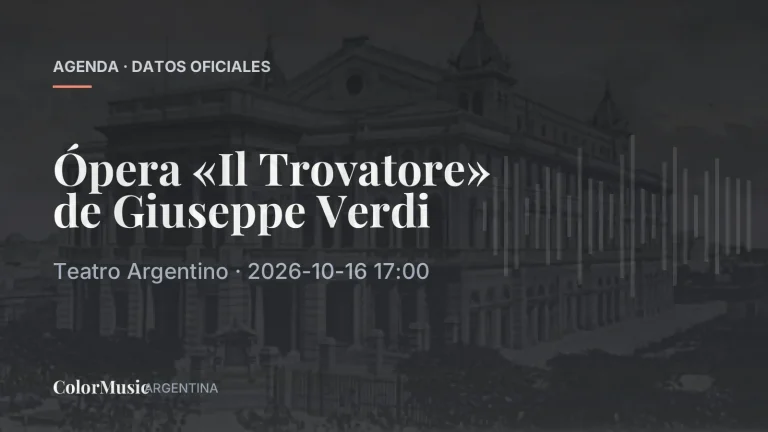 Ópera «Il Trovatore» de Giuseppe Verdi — Teatro Argentino