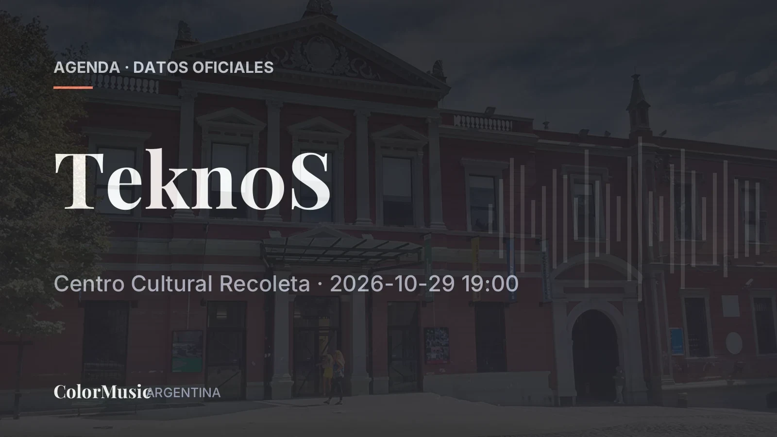 Tekn0S — Centro Cultural Recoleta