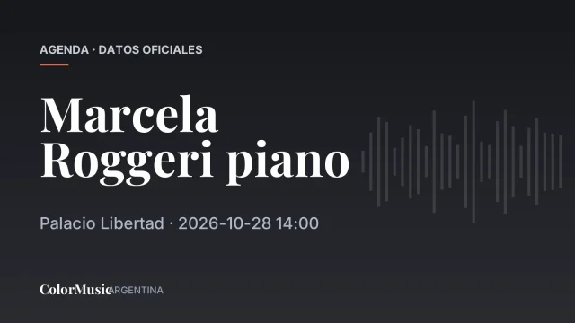 Marcela Roggeri piano — Palacio Libertad