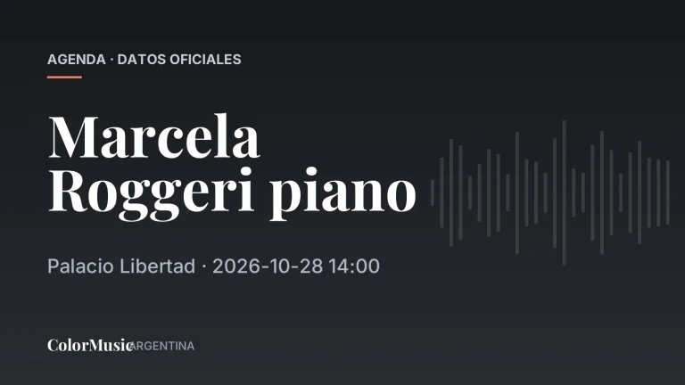 Marcela Roggeri piano — Palacio Libertad