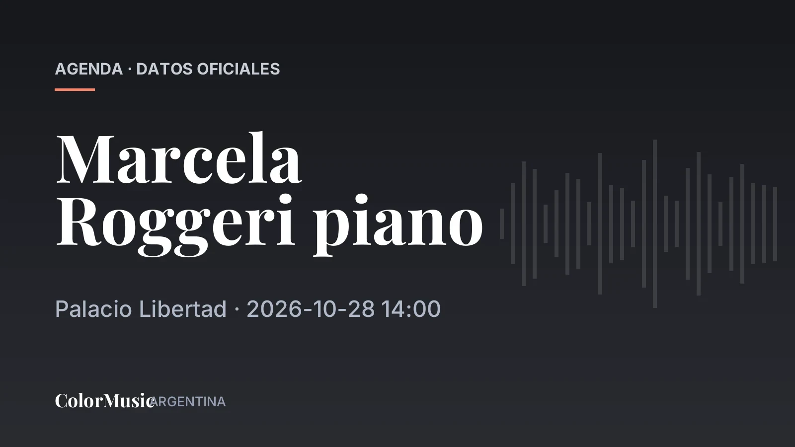 Marcela Roggeri piano — Palacio Libertad
