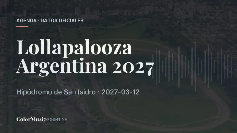 Lollapalooza Argentina 2027 — Hipódromo de San Isidro