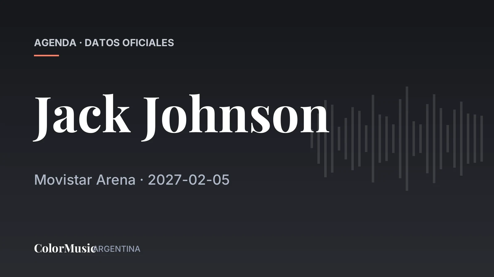 Jack Johnson — Movistar Arena