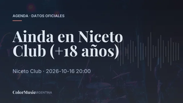 Ainda en Niceto Club (+18 años)