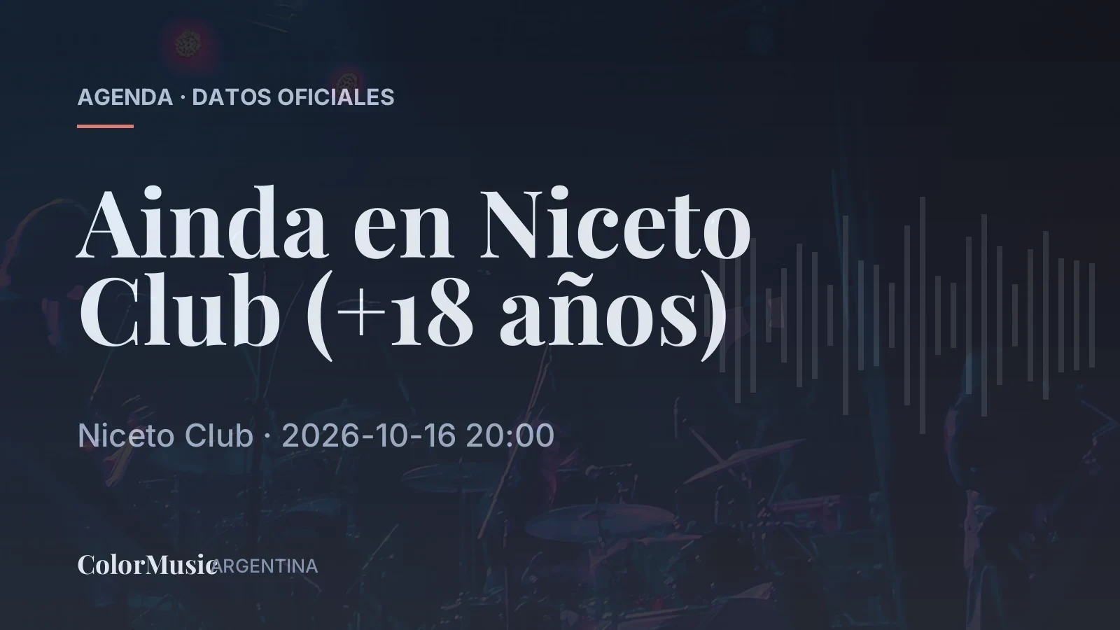 Ainda en Niceto Club (+18 años)