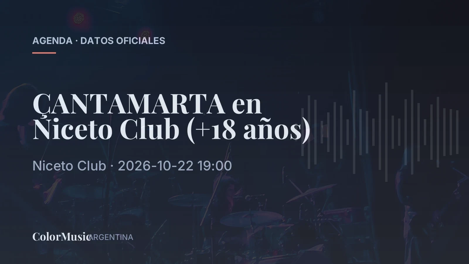 Çantamarta — Niceto Club (22 de octubre)