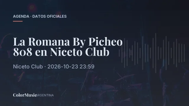 La Romana By Picheo 808 en Niceto Club