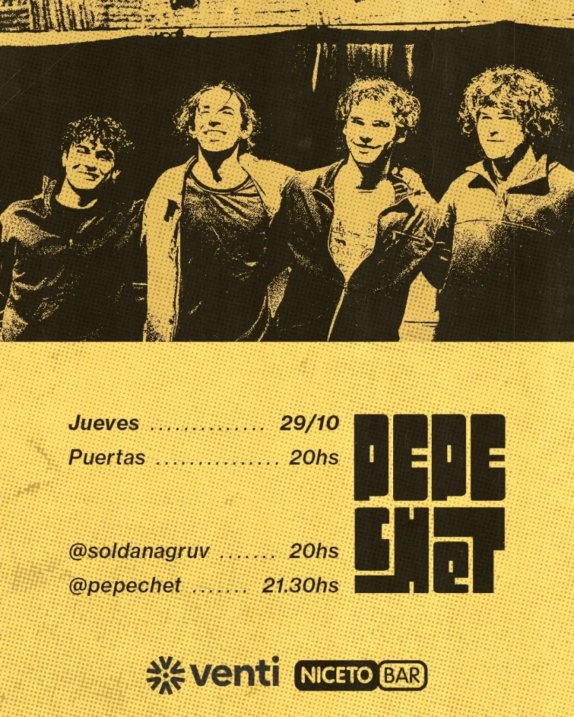 Material del evento: Pepechet y Soldana en Niceto Bar