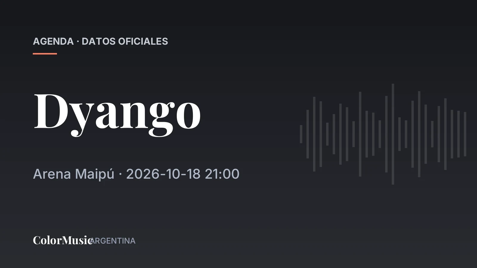 Dyango — Arena Maipú