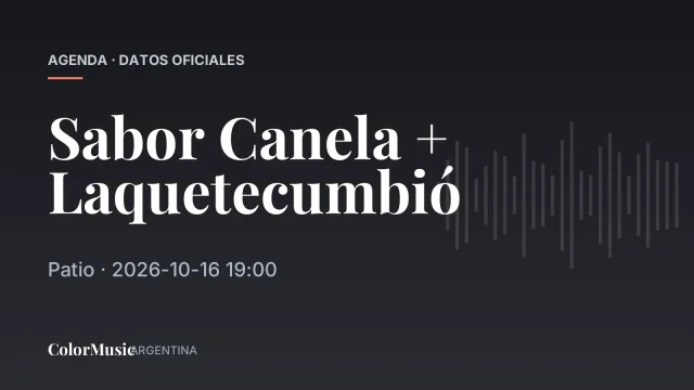 Sabor Canela + Laquetecumbió — Patio