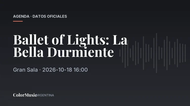 Ballet of Lights: La Bella Durmiente — Gran Sala