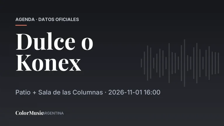 Dulce o Konex — Patio + Sala de las Columnas