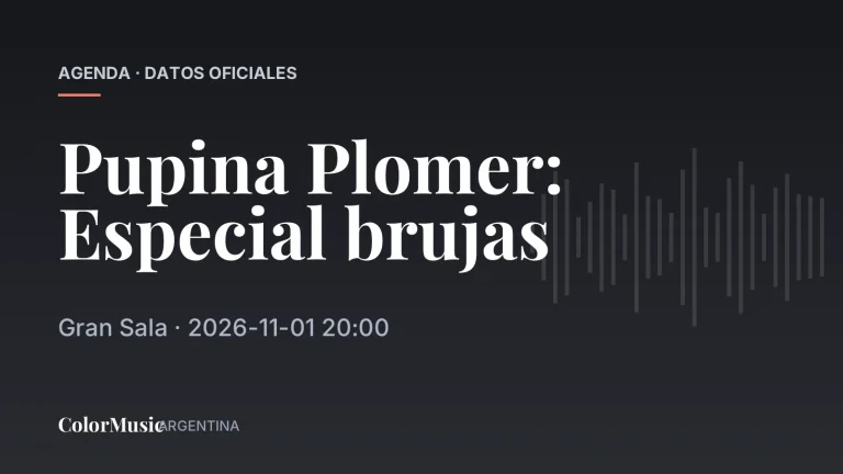 Pupina Plomer: Especial brujas — Gran Sala
