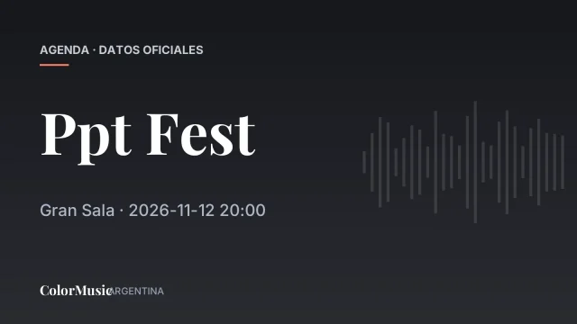 Ppt Fest — Gran Sala