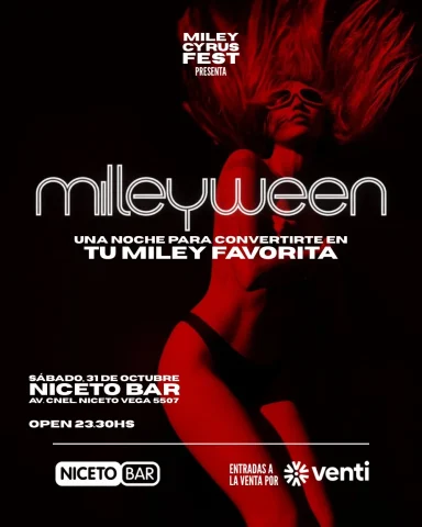 Miley Cyrus Fest — Edición Mileyween en Niceto Bar