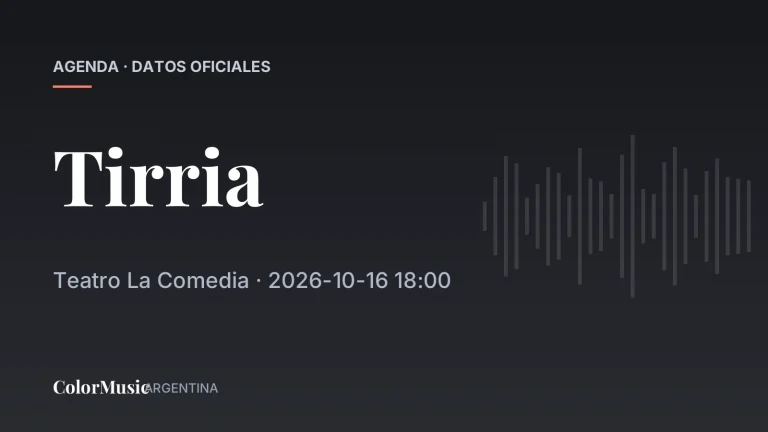 Tirria — Teatro La Comedia
