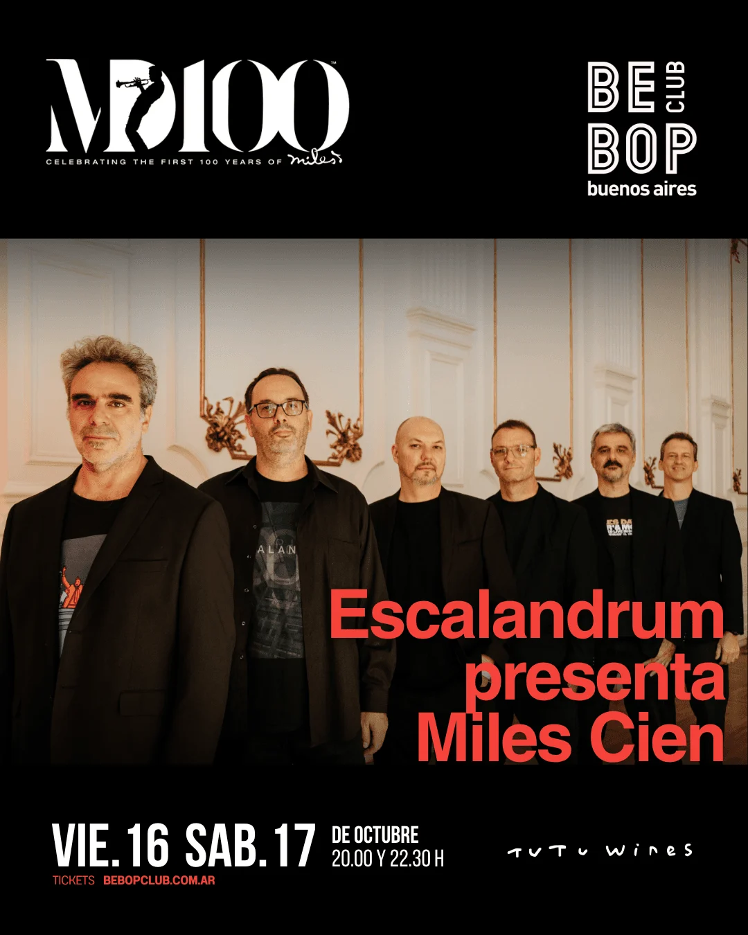 Escalandrum presenta «Miles Cien» — Bebop Club (17 de octubre)