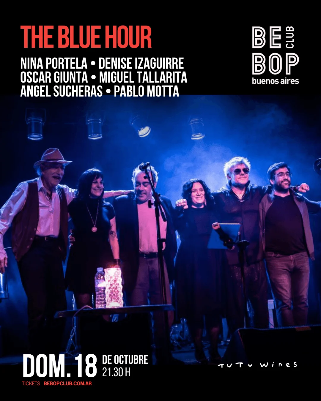 The Blue Hour | Nina Portela • Denise Izaguirre • Oscar Giunta • Miguel Tallarita • Angel Sucheras • Pablo Motta — Bebop Club