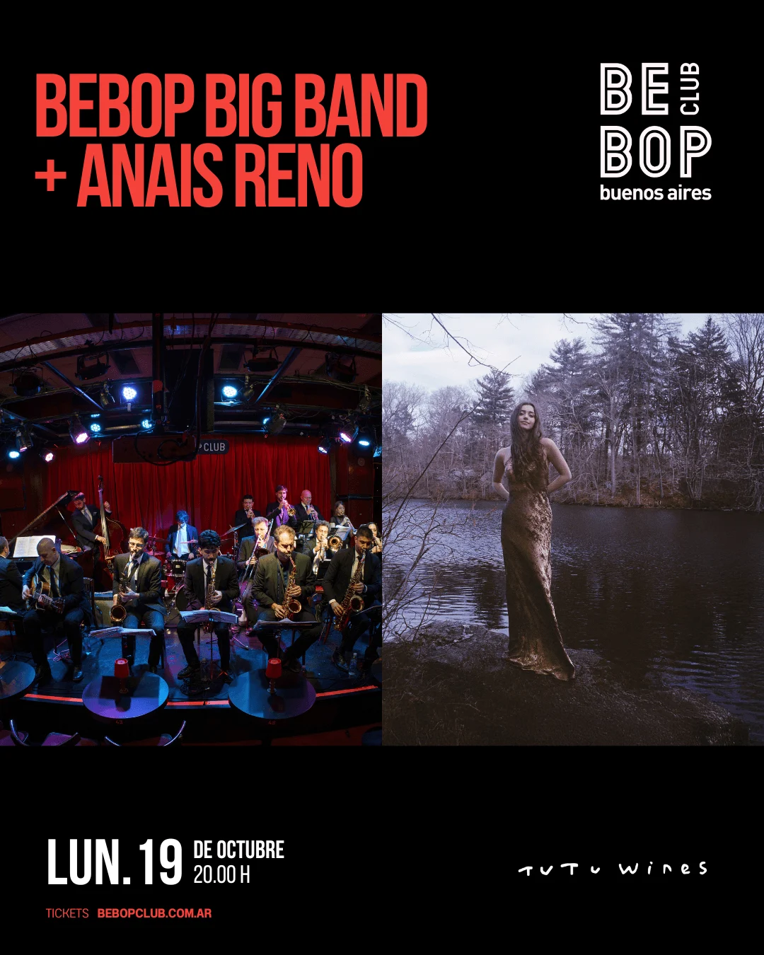 Bebop Big Band + Anais Reno — Bebop Club