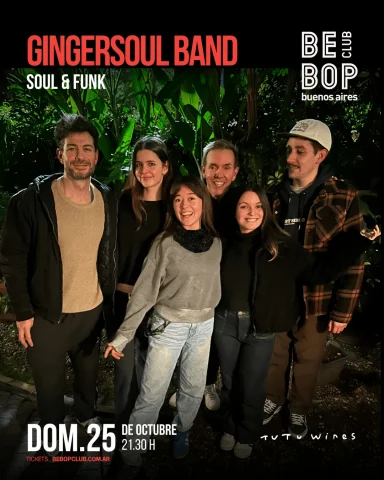 Gingersoul Band | Soul & Funk — Bebop Club