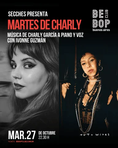 Secches Presenta | Martes de Charly | Música de Charly García a Piano y Voz – Cada Martes Una Cantante Distinta — Bebop…