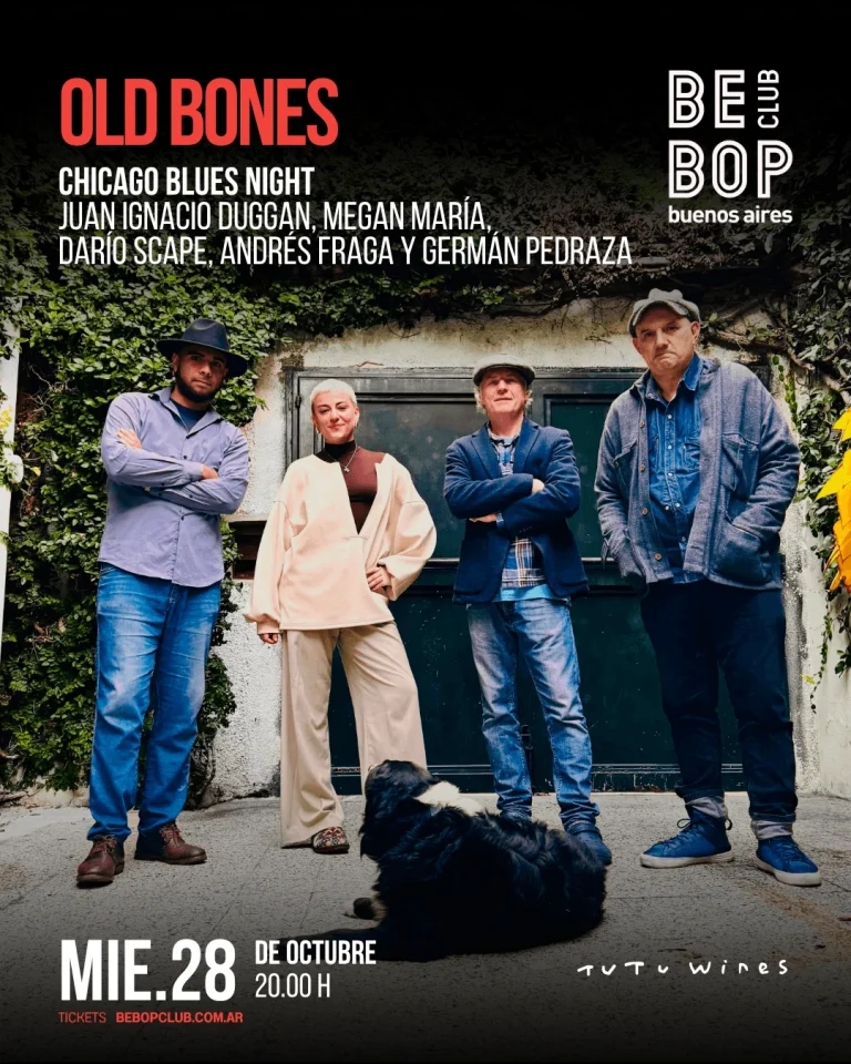 Old Bones | Chicago Blues Night | Juan Ignacio Duggan, Megan María, Darío Scape, Andrés Fraga y Germán Pedraza — Bebop Club