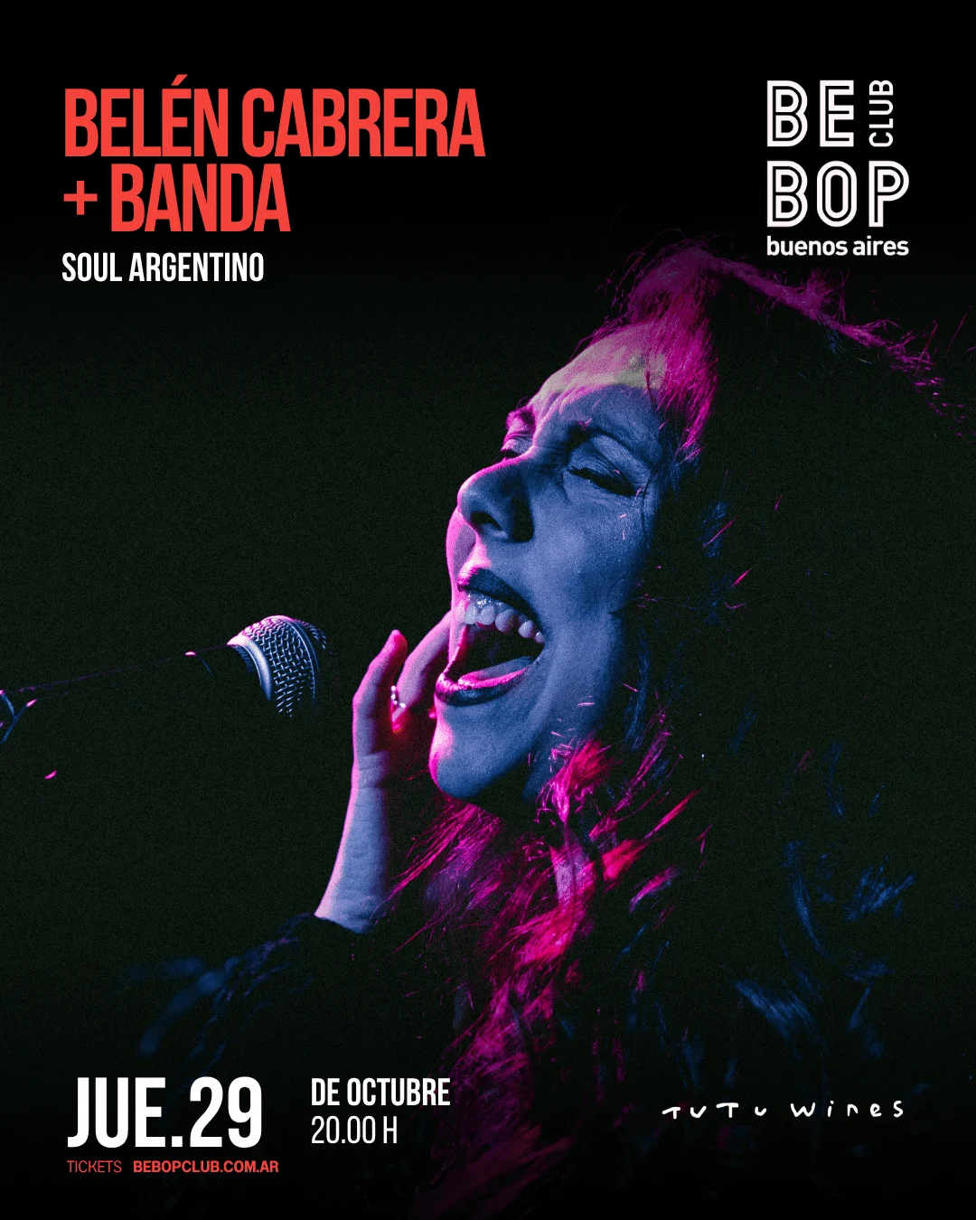 Belén Cabrera + Banda | Soul Argentino — Bebop Club