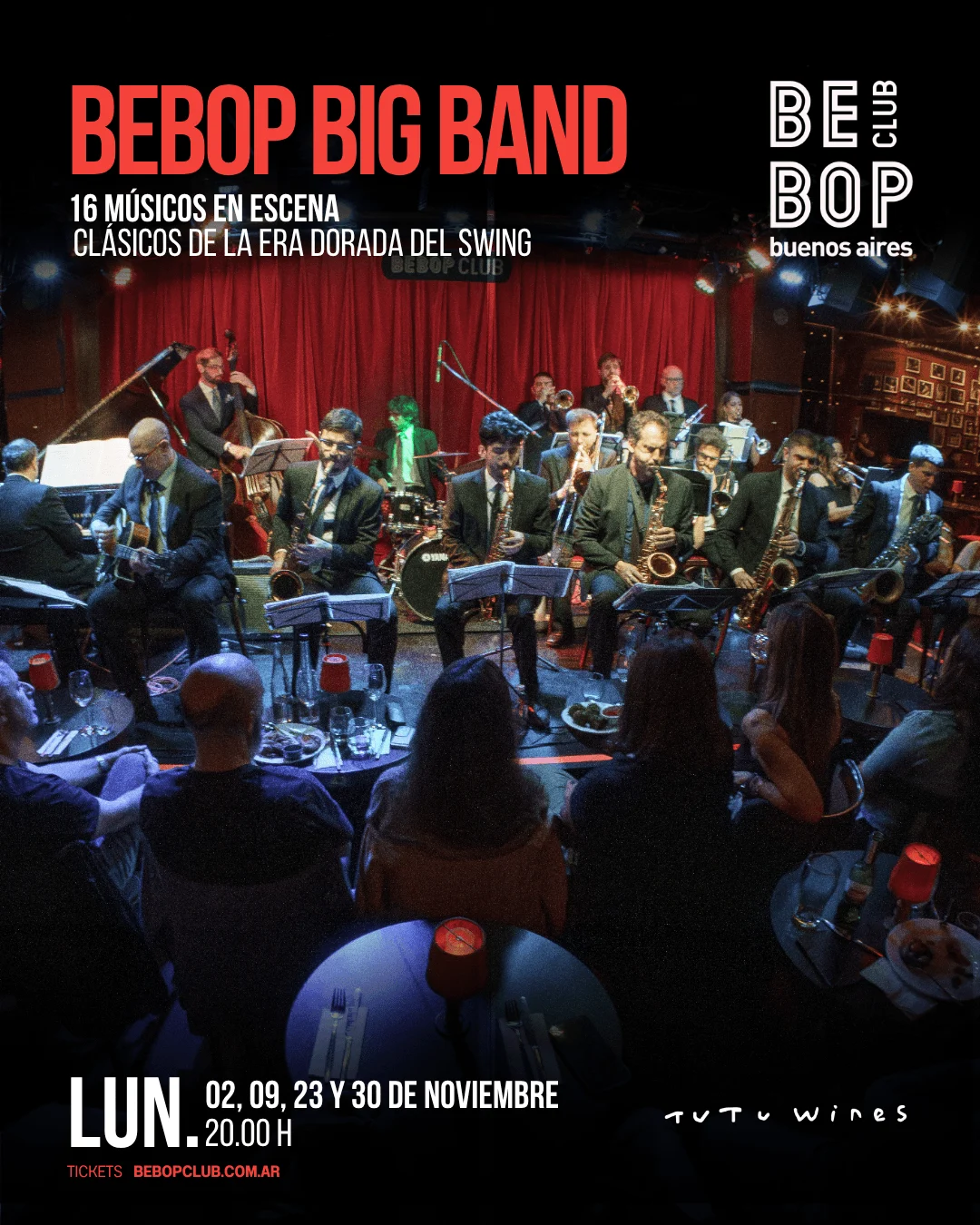 Bebop Big Band | Lunes de Noviembre — Bebop Club