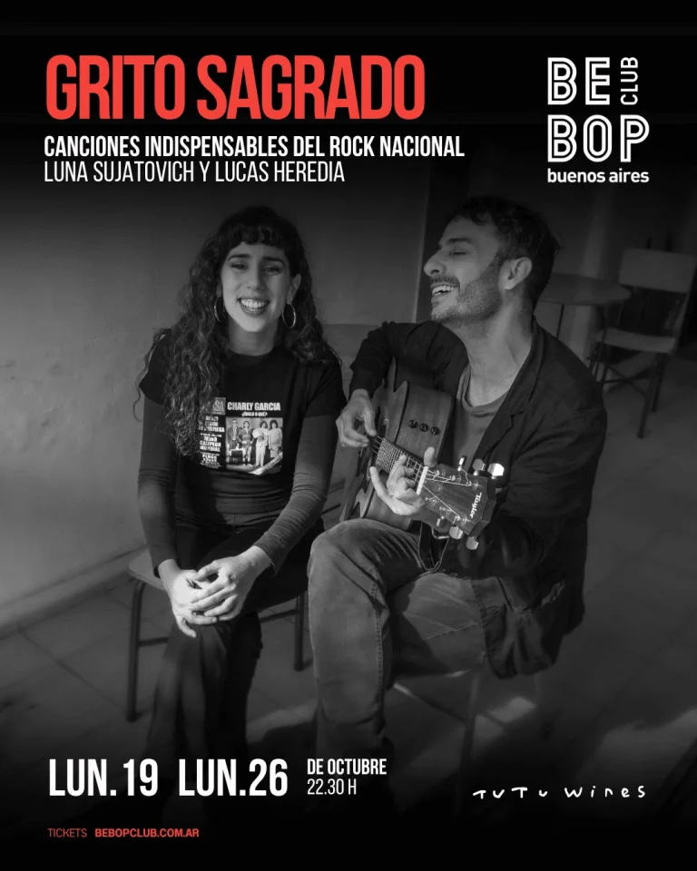 Grito Sagrado | Canciones indispensables del rock nacional | Luna Sujatovich y Lucas Heredia — Bebop Club (9 de noviembre)