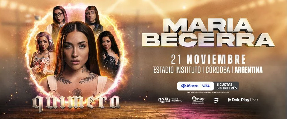 María Becerra — Estadio Instituto