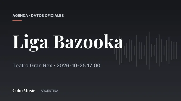 Liga Bazooka — Teatro Gran Rex
