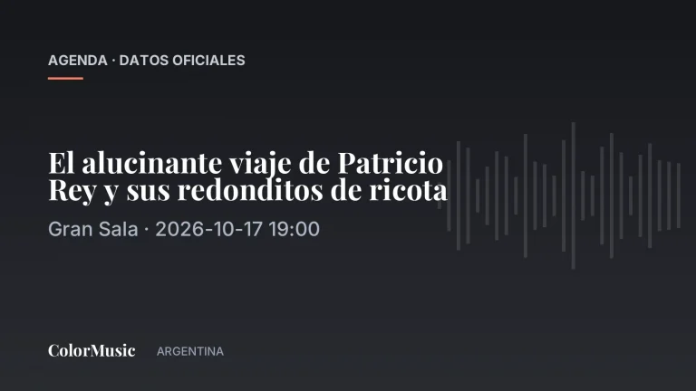 El alucinante viaje de Patricio Rey y sus redonditos de ricota — Gran Sala