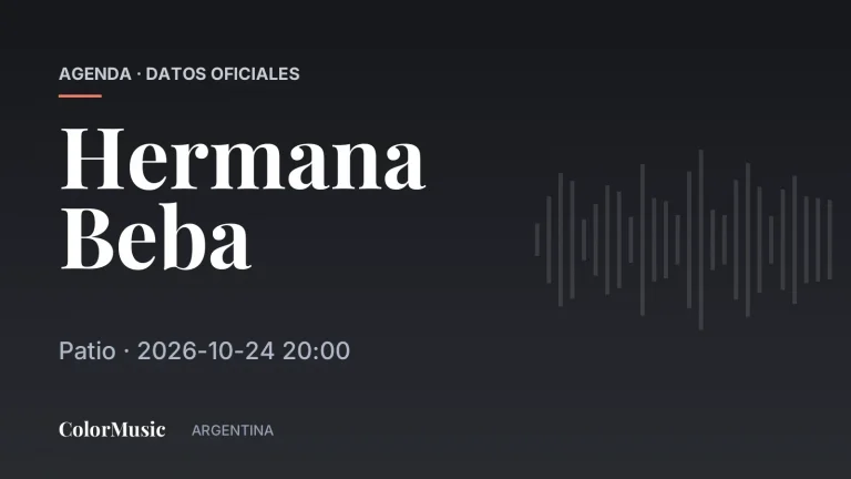 Hermana Beba — Patio (24 de octubre)